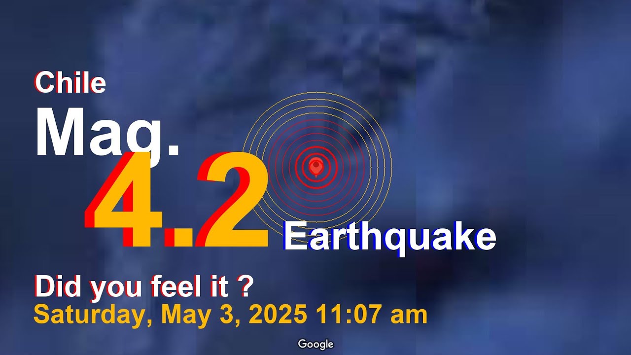 South Atlantic Ocean, Chile Earthquake today