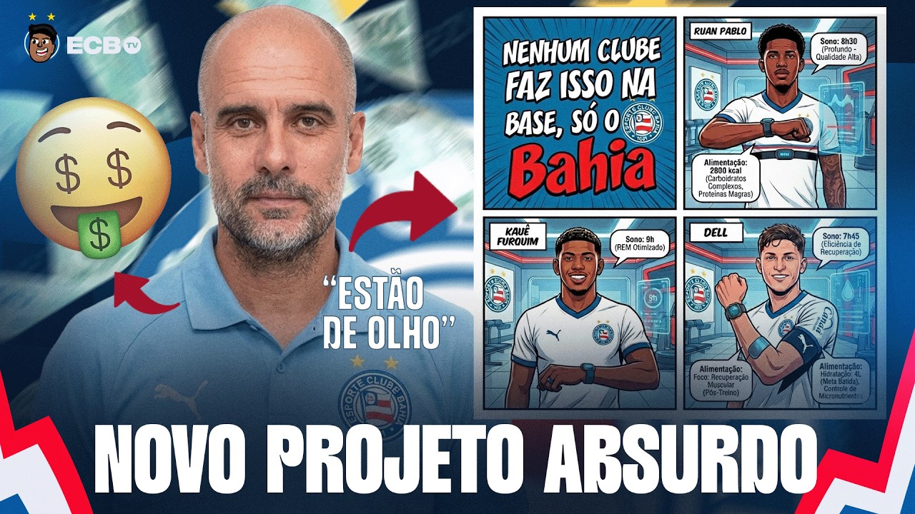 🔥😱 EXCELENTES NOTÍCIAS PARA O BAHIA: MANCHESTER TÁ DE OLHO! NOVO PROJETO ABSURDO NA BASE DO BAHIA!