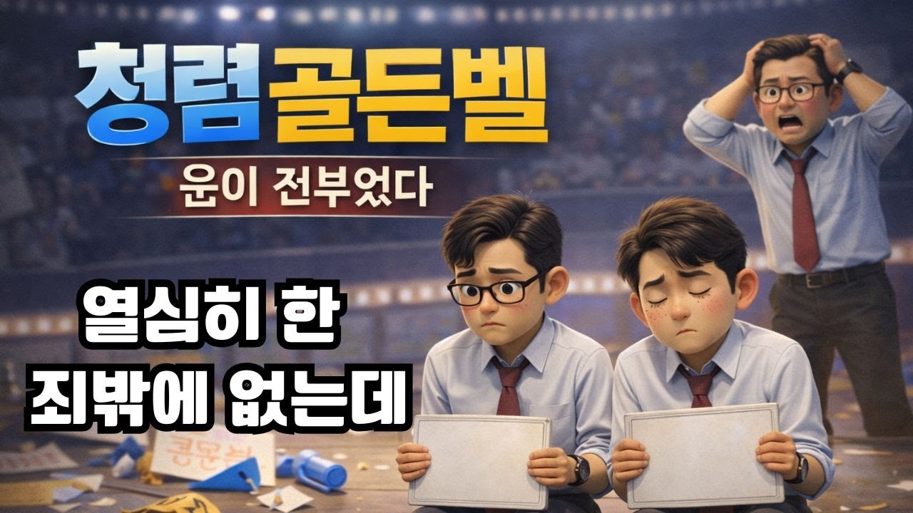 #골든벨 열심히 한 죄밖에 없는데... 광탈#청렴골든벨 우승 후보들의 최후#우승 확신했는데 상식문제에서 탈락#사내 청렴골든벨… 5번 문제에서 끝났다#사내 청렴골든벨의 잔혹한 진실#