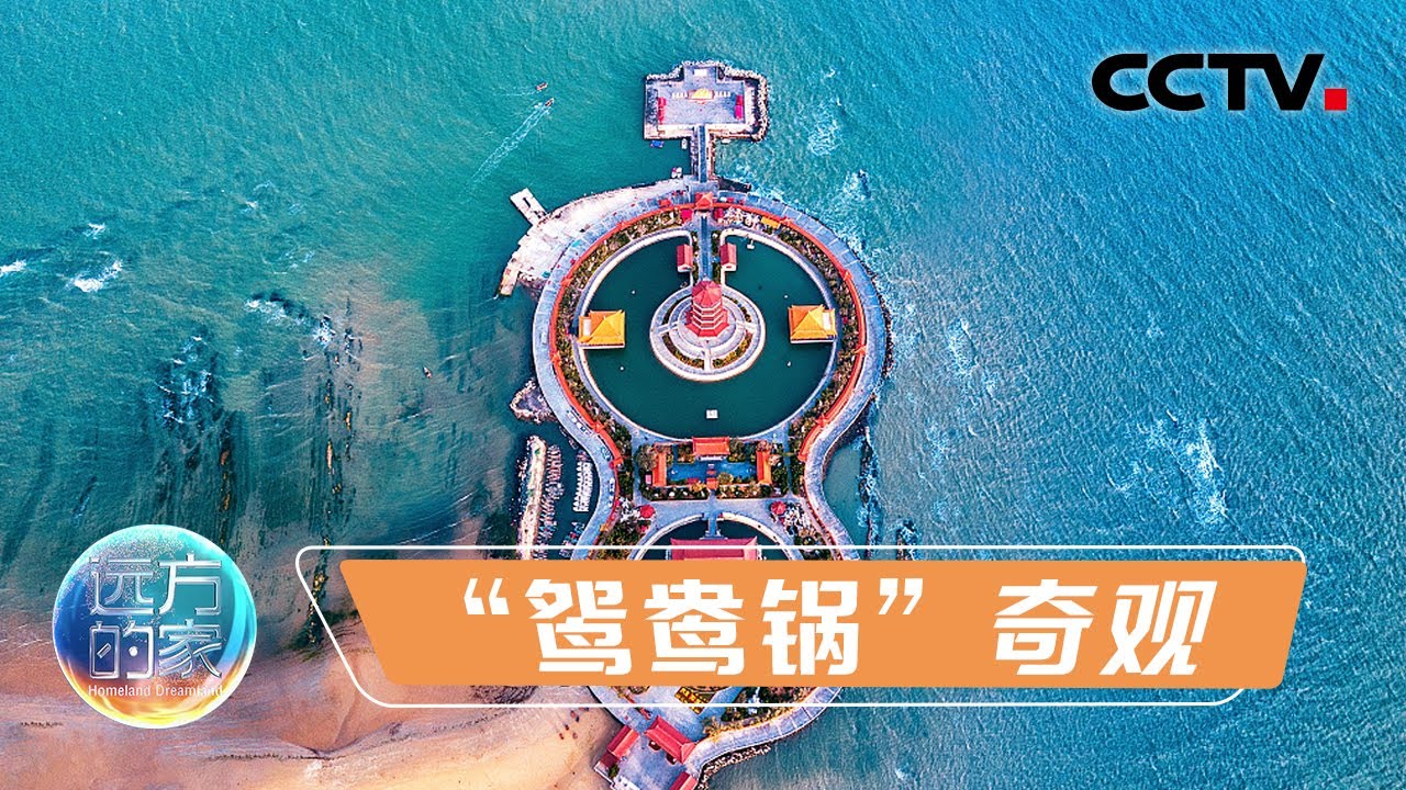 一半蔚蓝 一半浑黄！航拍视角带你看黄渤海交汇处“鸳鸯锅”奇观 20221107 |《远方的家》CCTV中文国际