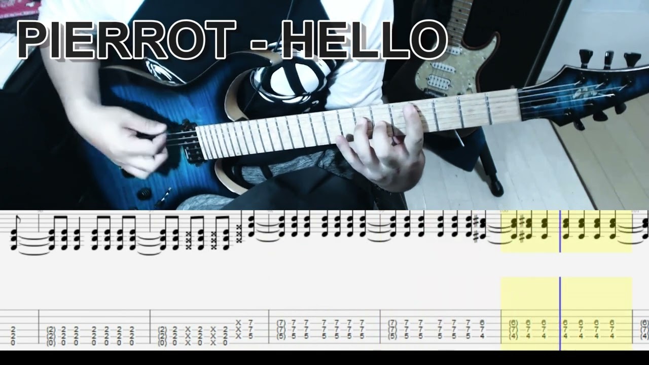 PIERROT - HELLO ギター弾いてみた【tab有】guitar cover