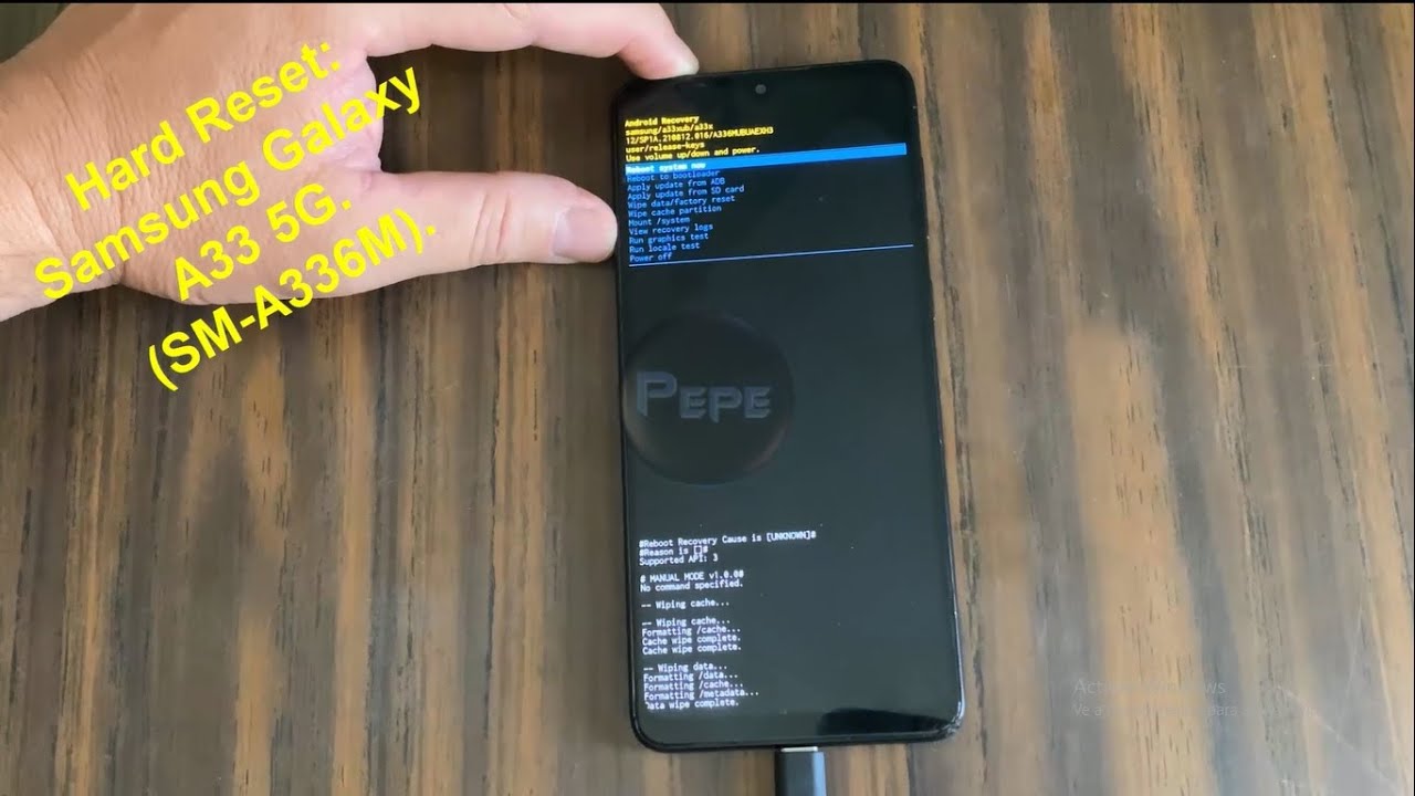 Hard Reset Samsung Galaxy A33 5G, (SM-A336M) / Restauración de Fábrica Samsung Galaxy A33 5G.