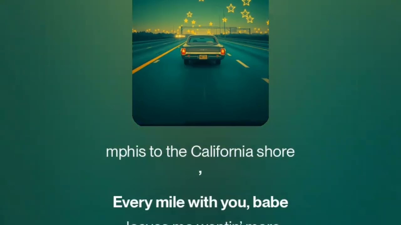 Roll on with me Baby