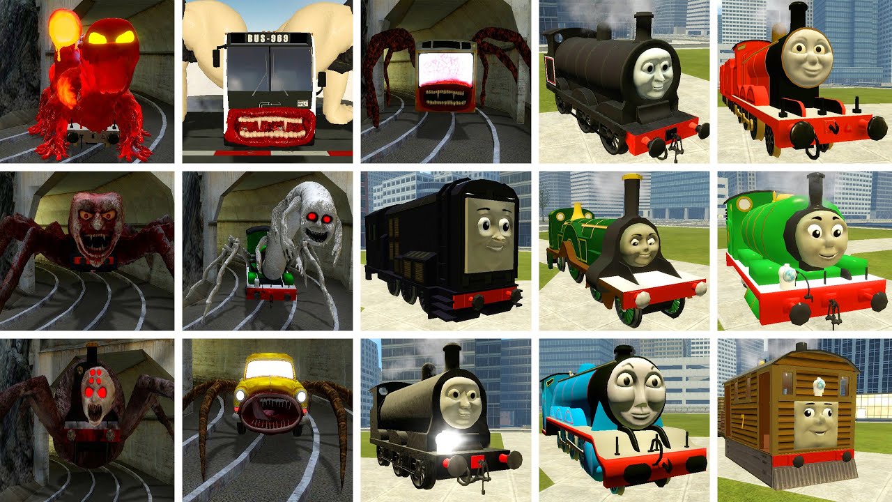 NEW CURSED THOMAS THE TRAIN: CURSED THOMAS, BUS EATER, PROTOTYPE,CHOO CHOO CHARLES,CAR EATER,CHARLES
