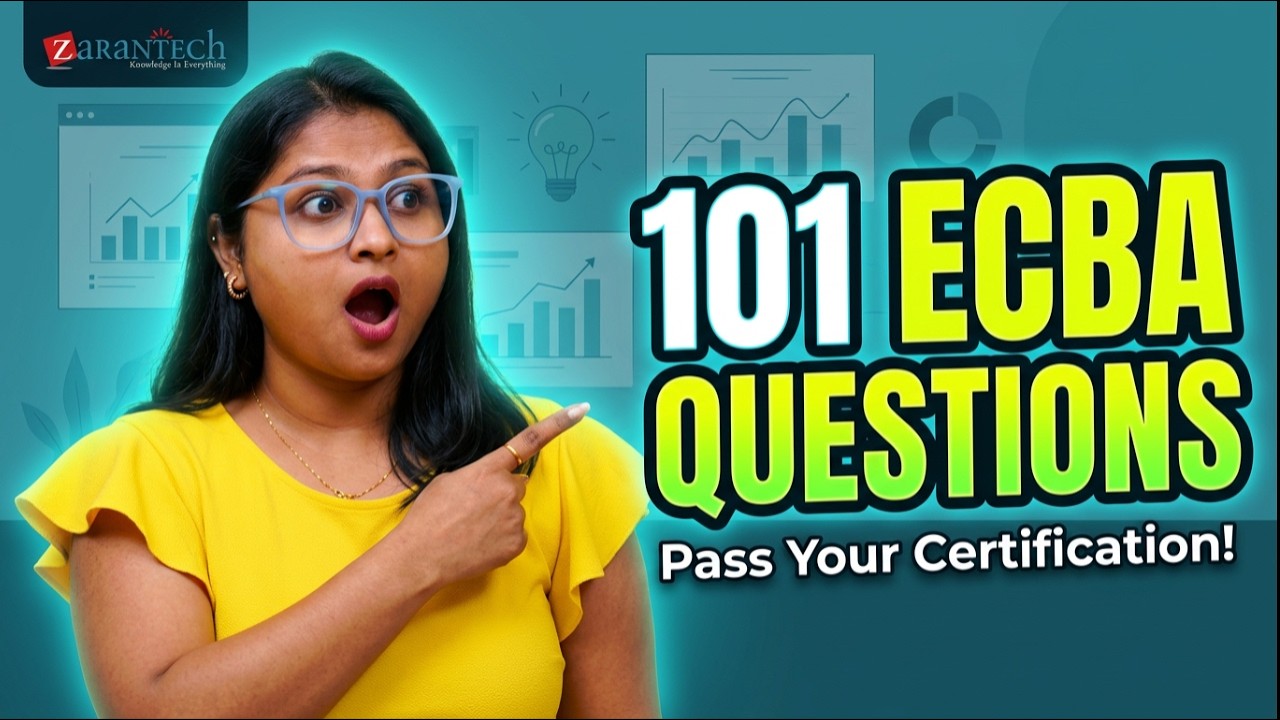ECBA (Entry Certification in Business Analysis) (101 Question) | ZaranTech DotCom