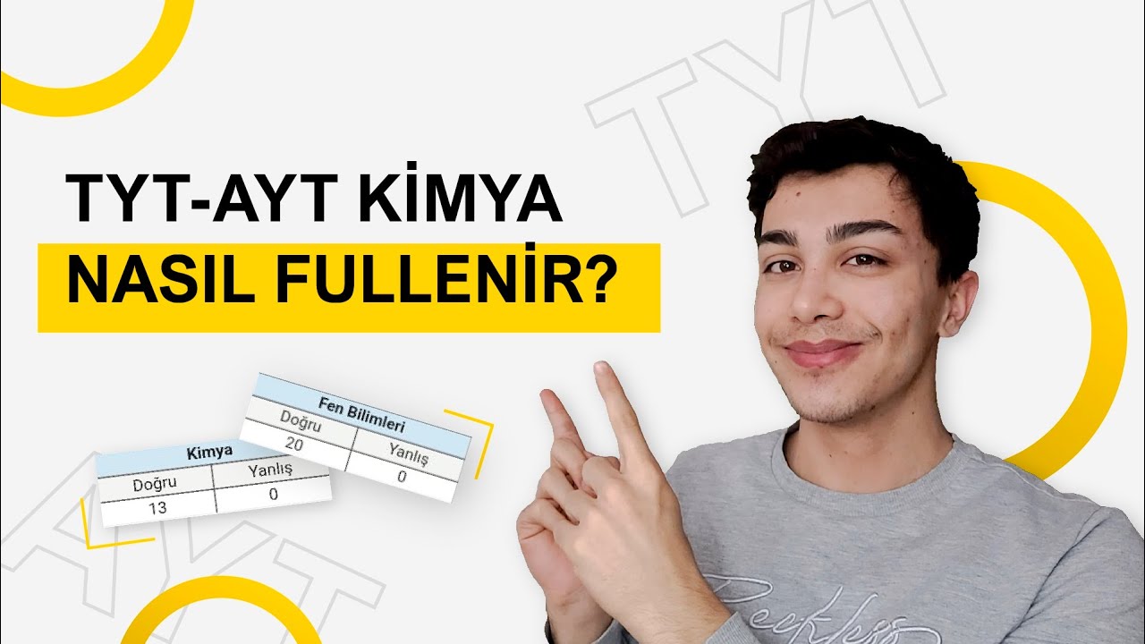 TYT-AYT KİMYA NASIL FULLENİR? (FARKINI ORTAYA KOY!)