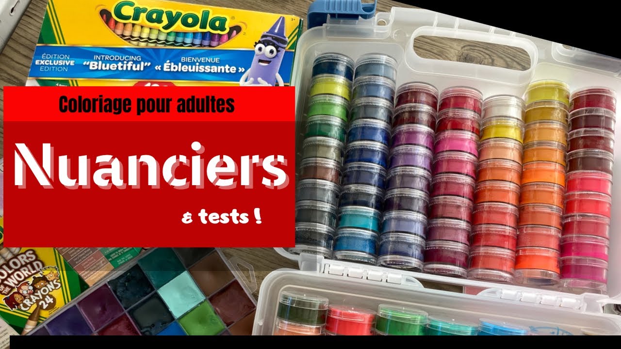 [ Tutoriel ] Base de couleurs avec les CRAYOLA❣️ Nuanciers et Tutoriel ❣️ Coloriage pour adultes ❣️
