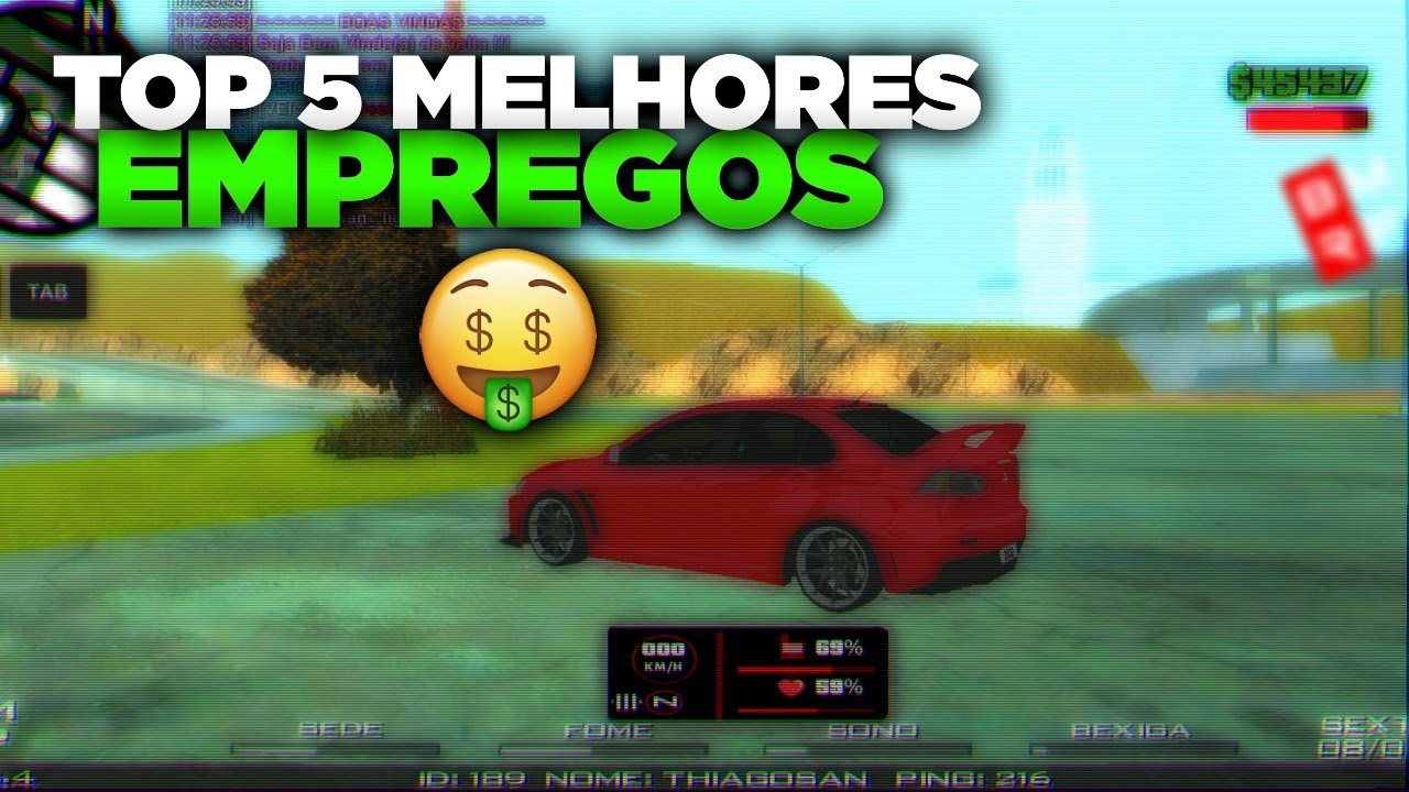 TOP 5 MELHORES EMPREGOS PARA FICAR RICO NO BMRP 💸 - SAMP LAUNCHER