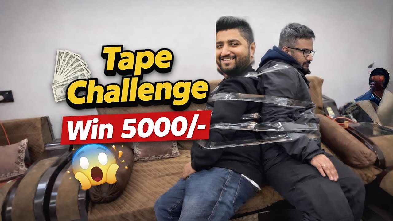 Tape Challenge 😱 | Funny Challenge | Delhi Food Shaukeen | India Wale Vlogs | Ankit Dhingra Vlogs 