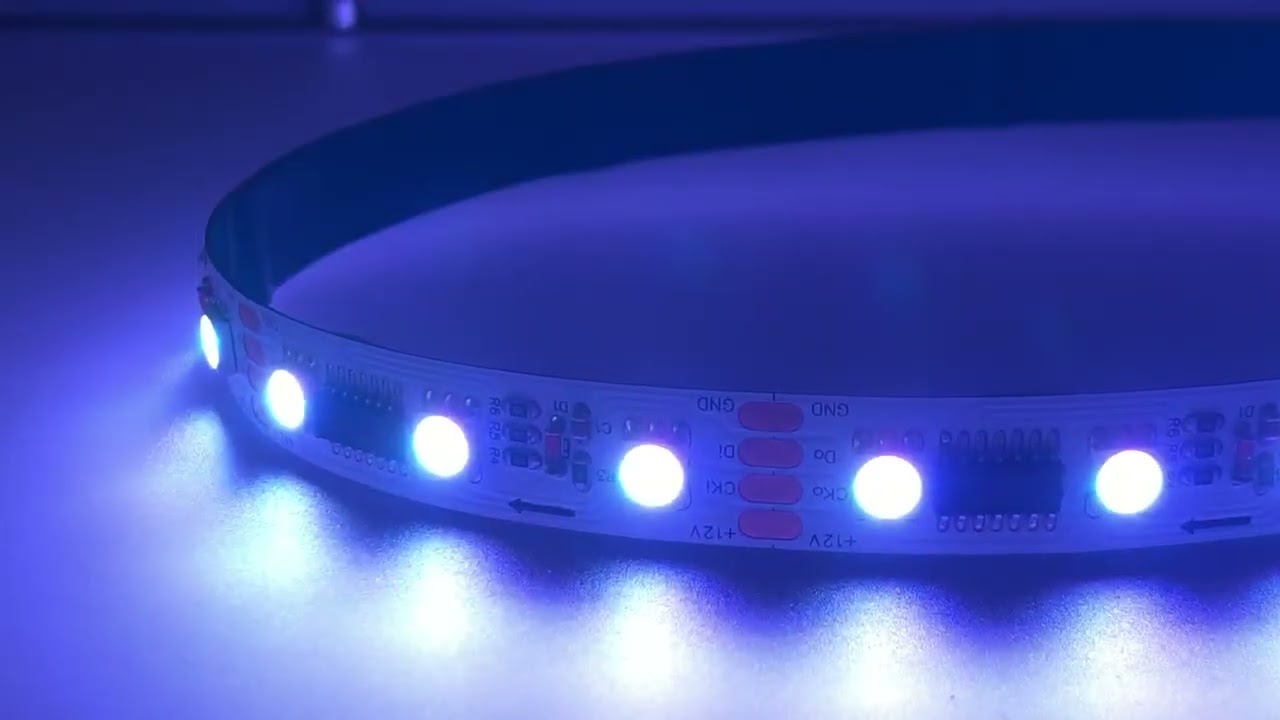 Dc12V ws2801 with clock and data wire addressable digital 20pixels 60led flex pixel led strip