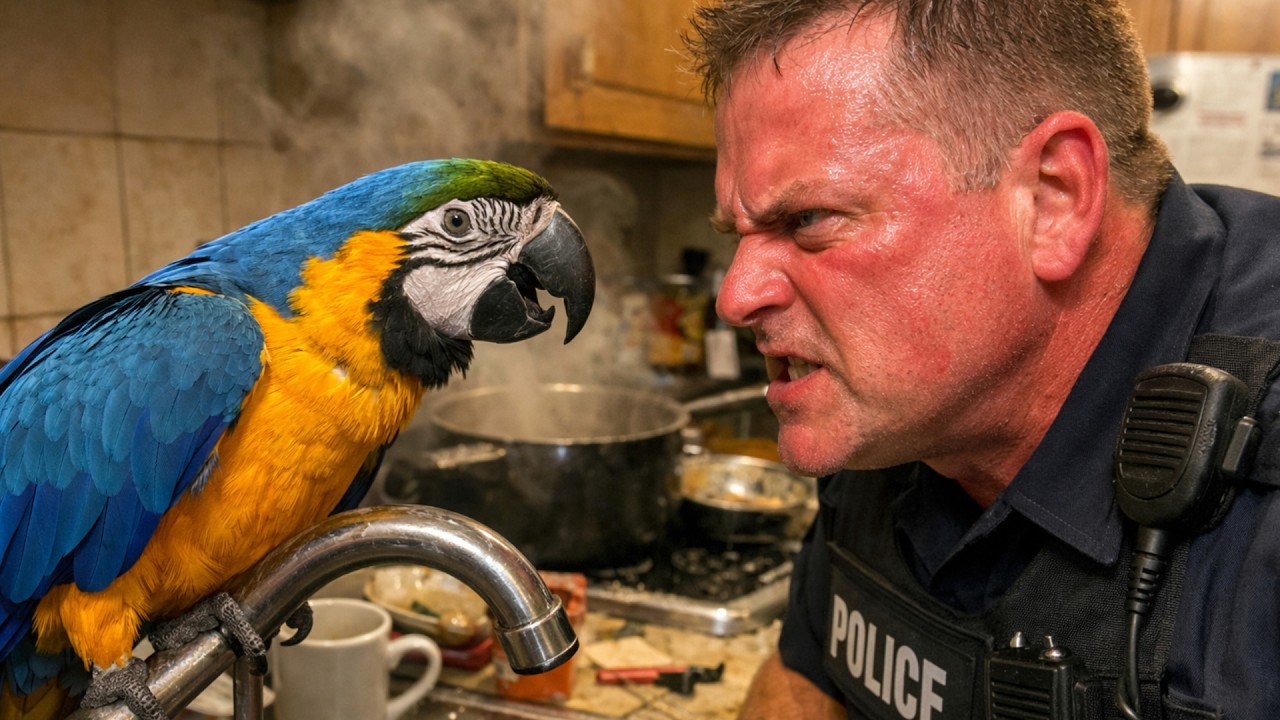 Quand ce perroquet ouvre la bouche tout le monde explose de rire