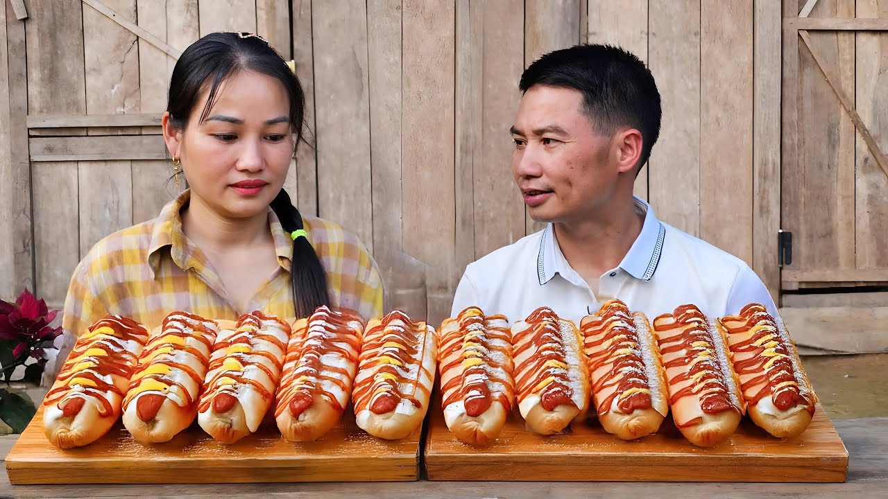 How to Make Korean Cheese Hotdog at Home - Enjoy Delicious Food -  Cooking - Gardening | Lý Phúc An