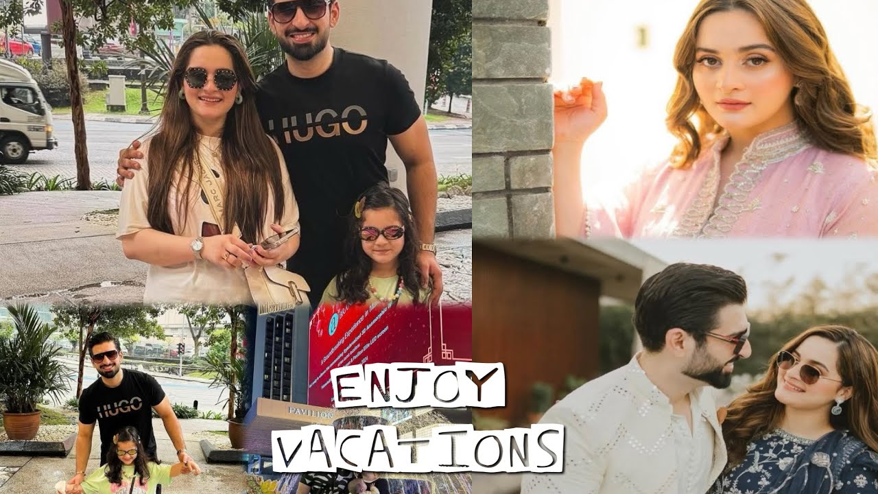 Aiman Khan And Muneeb Butt Enjoying Vacations In Malaysia With Daughters
