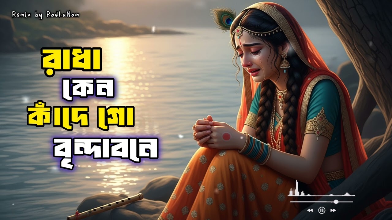 রাধা কেন কাঁদে গো | 🎶✨️Radha kano kadhe go | Radhakrishnan lyrics song 