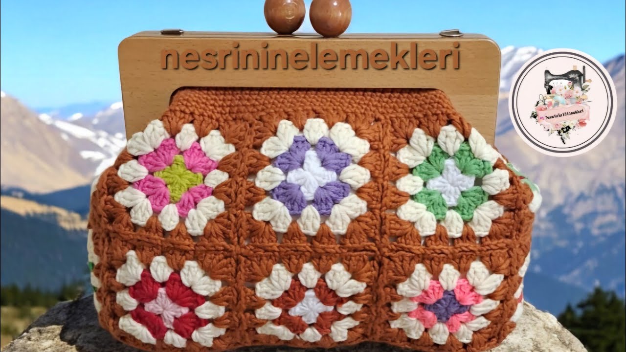 Ahşap burslu motif çanta Yapımı