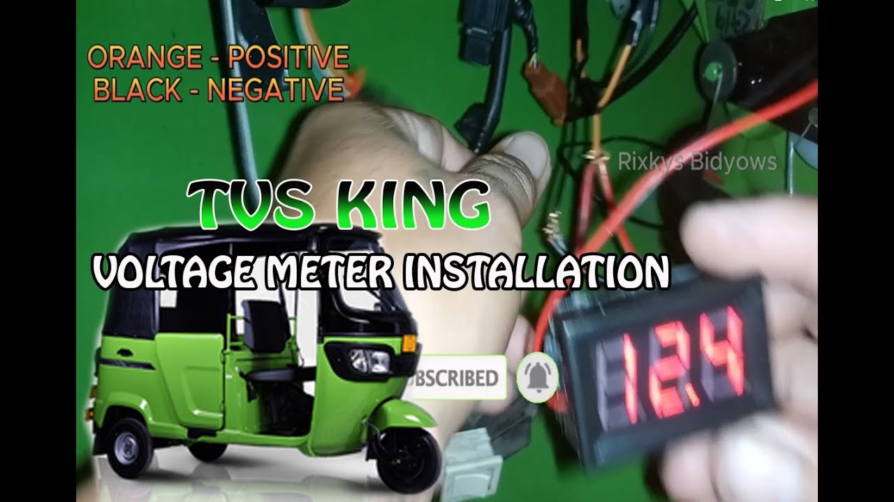 PAANO MAG INSTALL NG VOLTMETER SA TVS KING DELUXE
