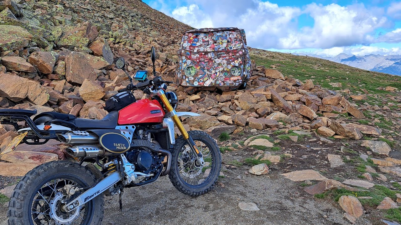 Fantic Caballero 500 Rally VWT1 Andorra with a passenger - September 2022