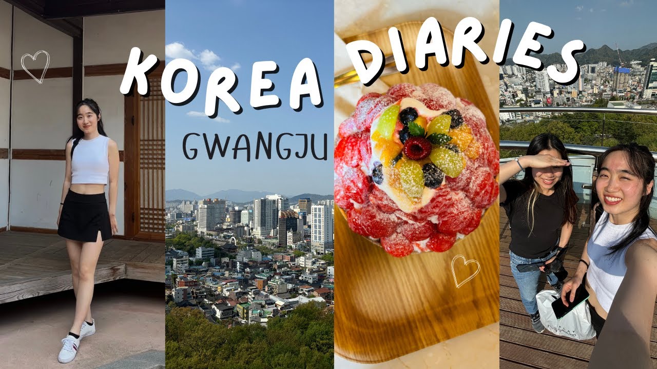 korea diaries 🇰🇷 | weekend in gwangju | street food, bingsu, shopping, cafe painting