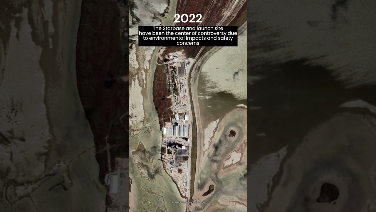 Boca Chica Village Timelapse #texas #spacex #geography #googleearth #starbase
