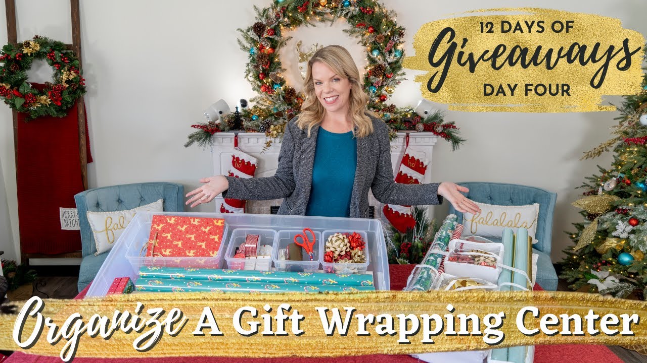 You need a Gift Wrapping Center & Day FOUR of 12 Days of Giveaways