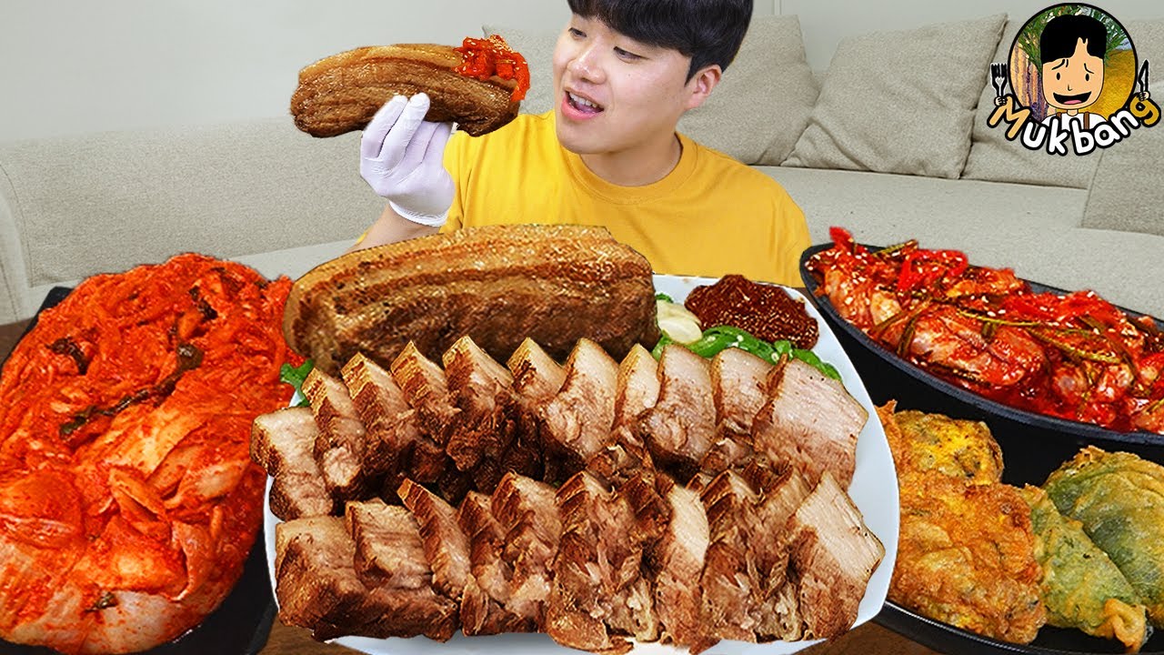 ASMR MUKBANG | Отварная свинина, колбаса, корейская домашняя еда рецепт ! принимать пищу
