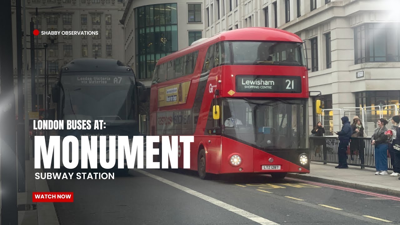 London Buses at Monument/ London Bridge (North Side) | 29th January 2025!!