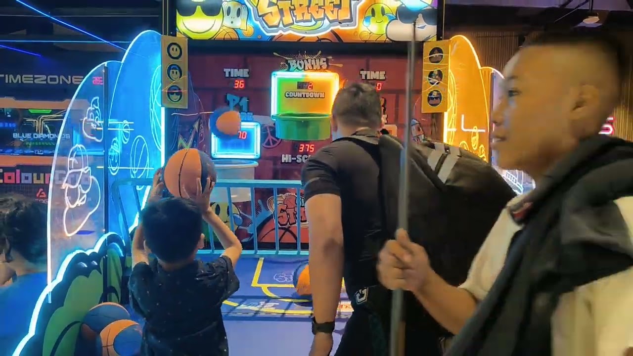 I was playing 🏀 at Timezone