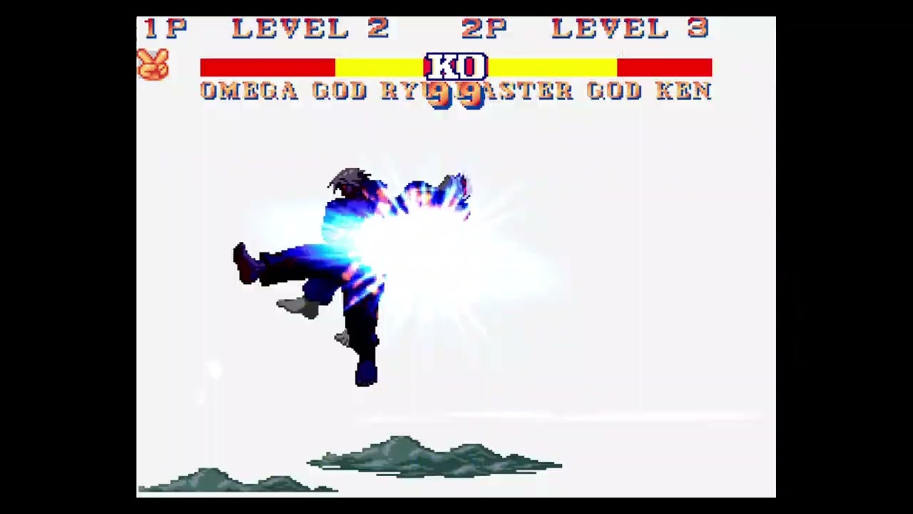 BEST MUGEN FIGHTS OMEGA GOD RYU vs MASTER GOD KEN