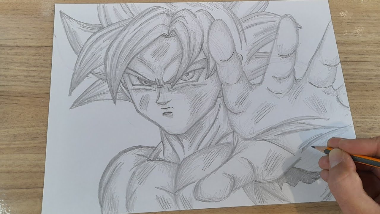 COMO DESENHAR GOKU ULTRA INSTINTO PASSO A PASSO