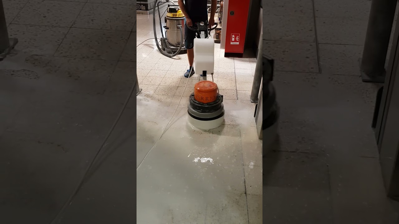 Terrazzo floor #floorpolishing #stonecare
