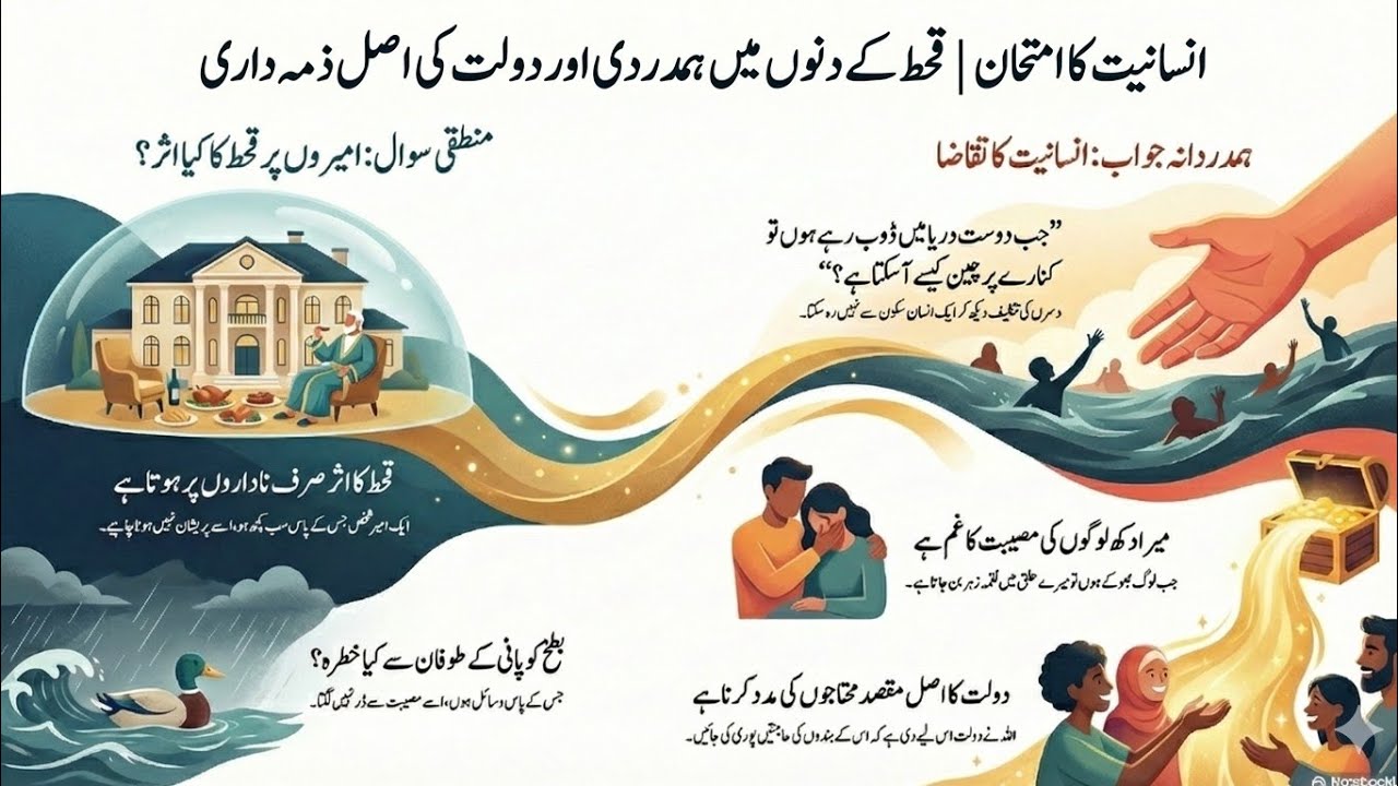 انسانیت کا امتحان | قحط کے دنوں میں ہمدردی اور دولت کی اصل ذمہ داری 