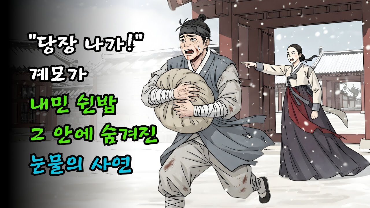 “당장 나가!” 계모가 내민 쉰밥 속에 숨겨진 눈물의 사연 | 야담·민담·전설·설화·옛날이야기·야사·오디오북