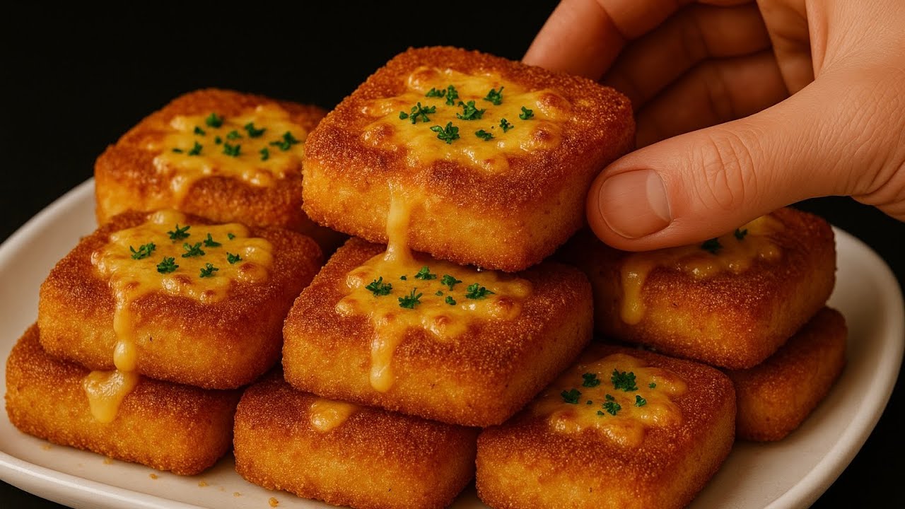 Crispy Potato Squares with Just 3 Ingredients!
