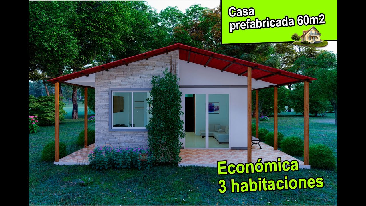 Casa Prefabricada 60m2 de 3 habitaciones!