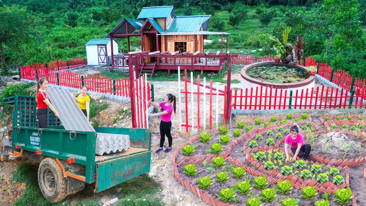 365 Days The Woman Alone Build and Develop A Wilderness Into Farm Full Everything. Xuân - Free Life