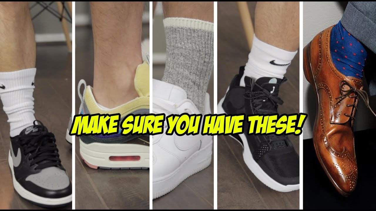 THE 5 TYPES OF SOCKS YOU NEED! (ARE YOU MISSING ANY?)