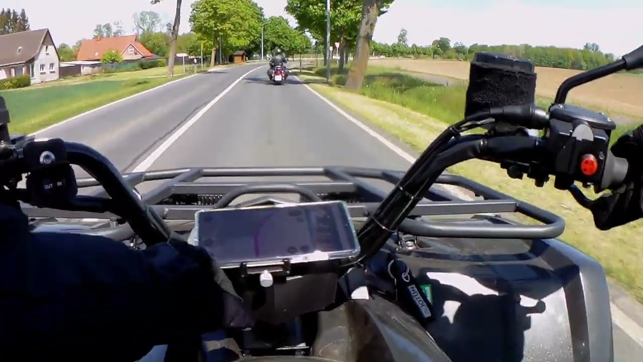 Herrentagstour 2020 mit ATV CF Moto 450s und Yamaha XVS 1100 DragStar Teil 2 