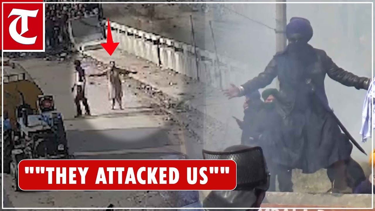 Haryana police release footage claiming farmers protesting at Shambhu border pelted stones at police