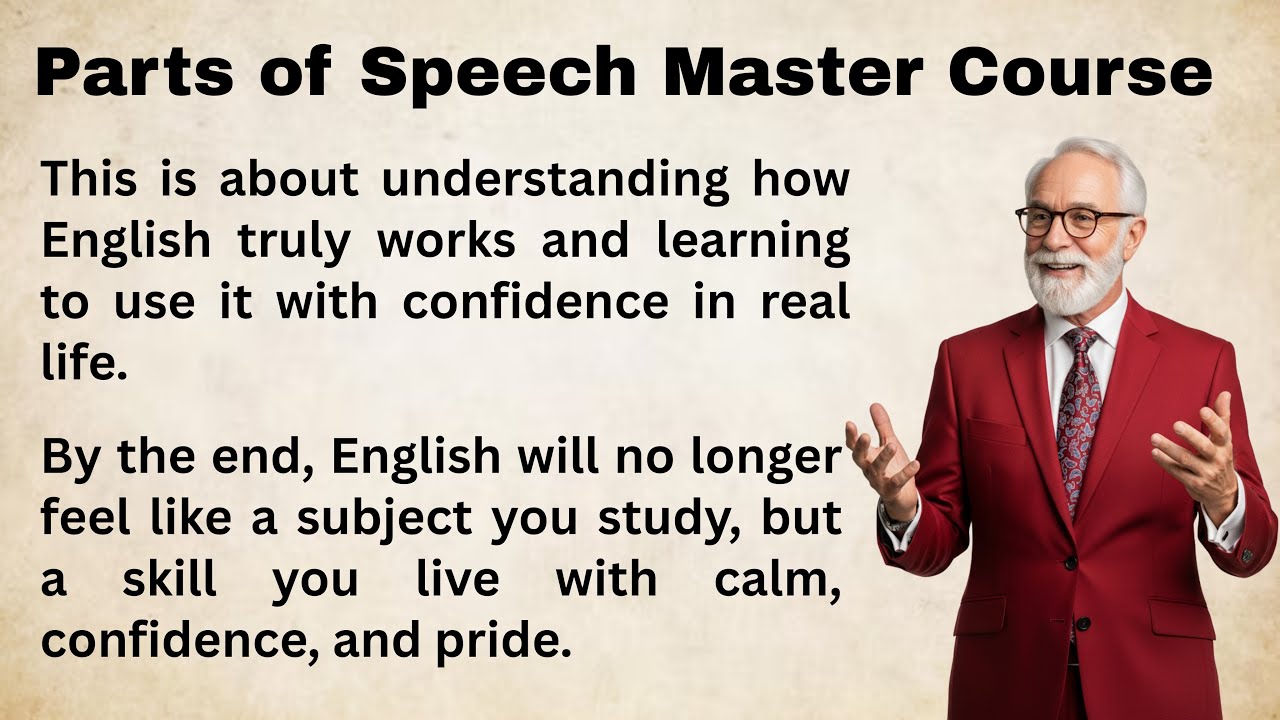 The Foundation of English: Parts of Speech Explained for Beginners || Improve Your English