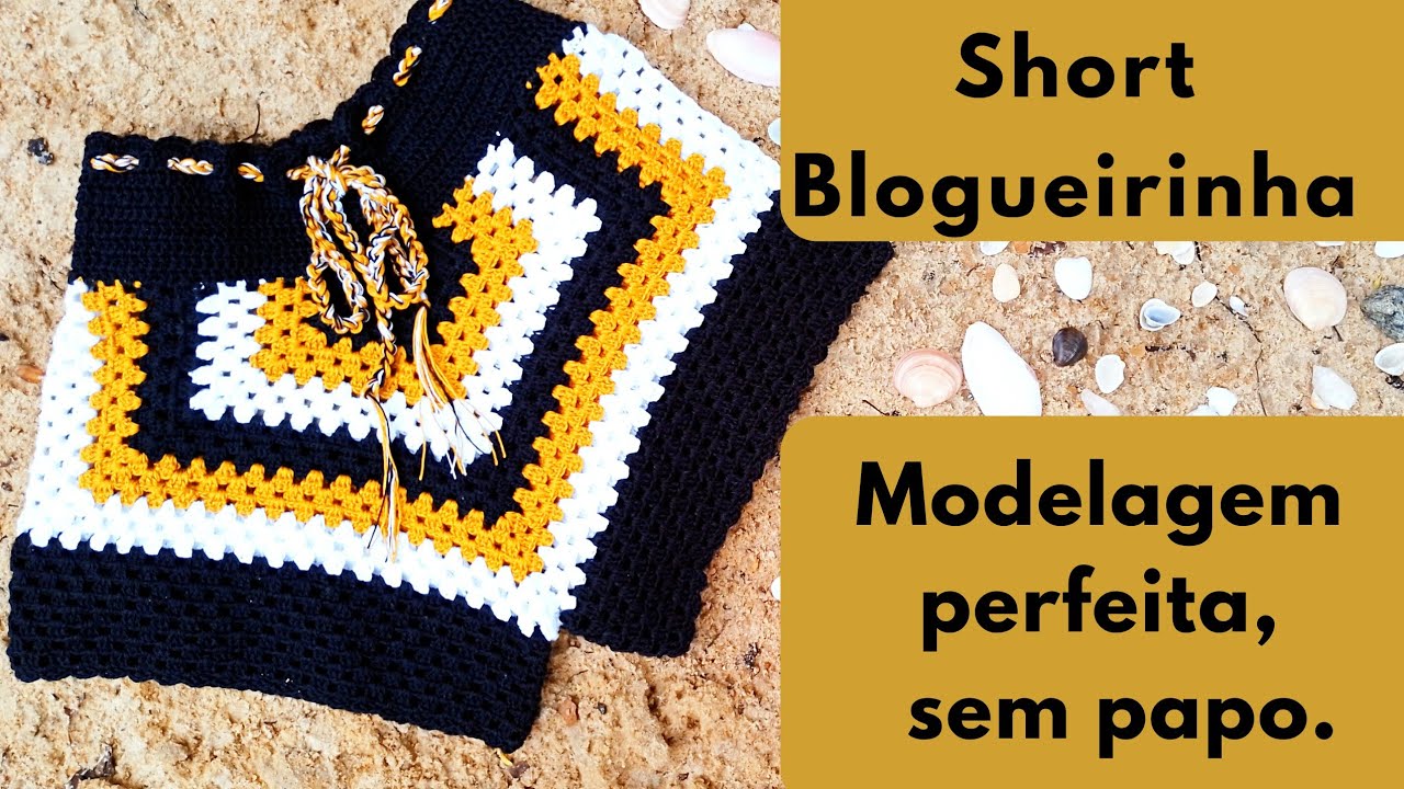Short de Crochê Blogueirinha (descomplicado)