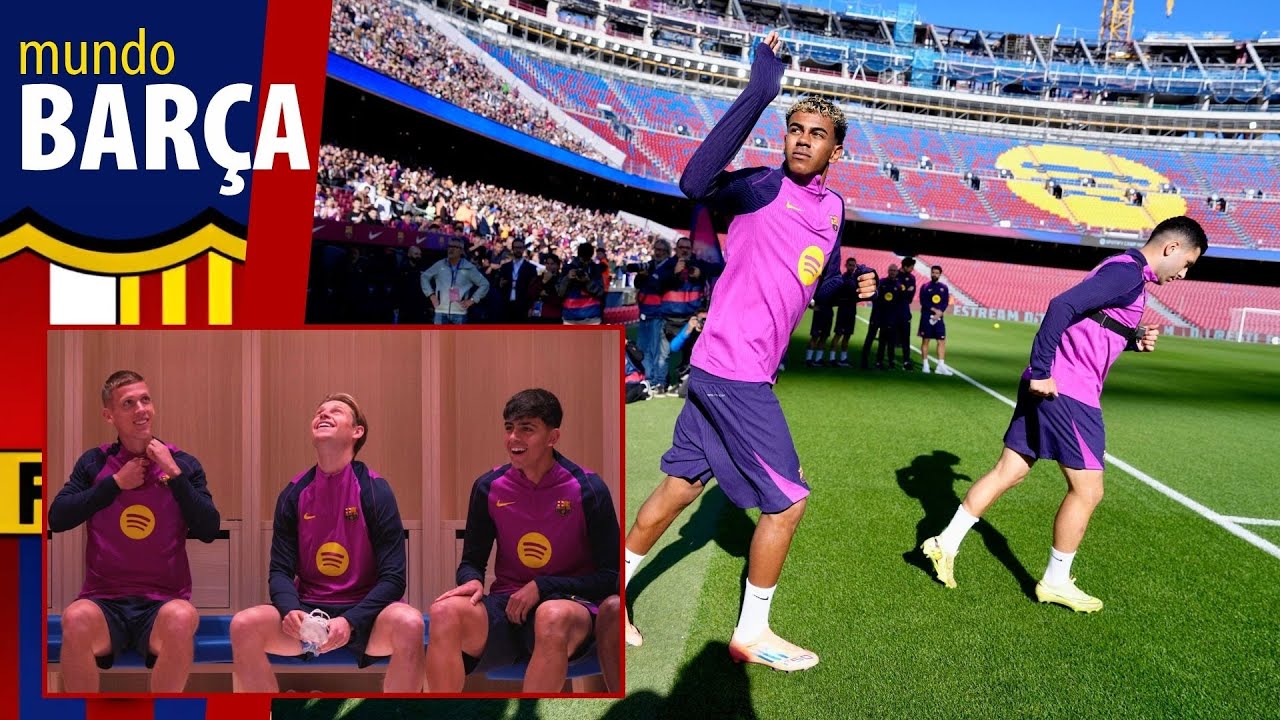 🔵🔴 &iexcl;D&Iacute;A HIST&Oacute;RICO! As&iacute; PISARON EL C&Eacute;SPED los jugadores del Bar&ccedil;a en su vuelta al Spotify Camp Nou