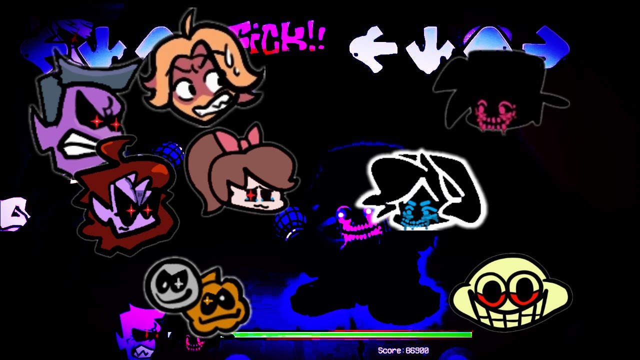 The Great Lament FNF (DD, MM, Senpai, GF Soft, Skid Y Pump vs BF, BF Soft Corruptos y Lemon Demon)