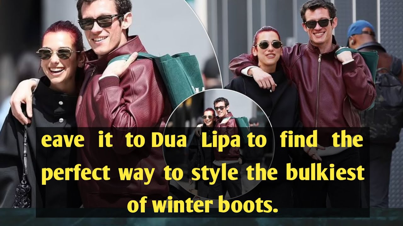 eave it to Dua Lipa to find the perfect way to style the bulkiest of winter boots. #hollywood