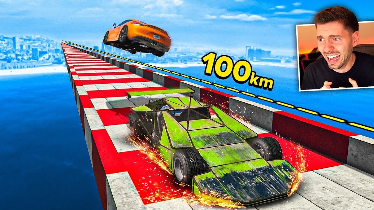 GTA V Online: 100km de VAI E VOLTA (A MAIOR RETA na PONTE)