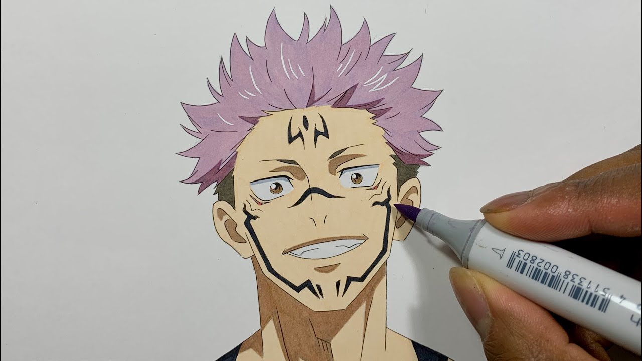 How to Draw Sukuna Easy - Jujutsu Kaisen (呪術廻戦)