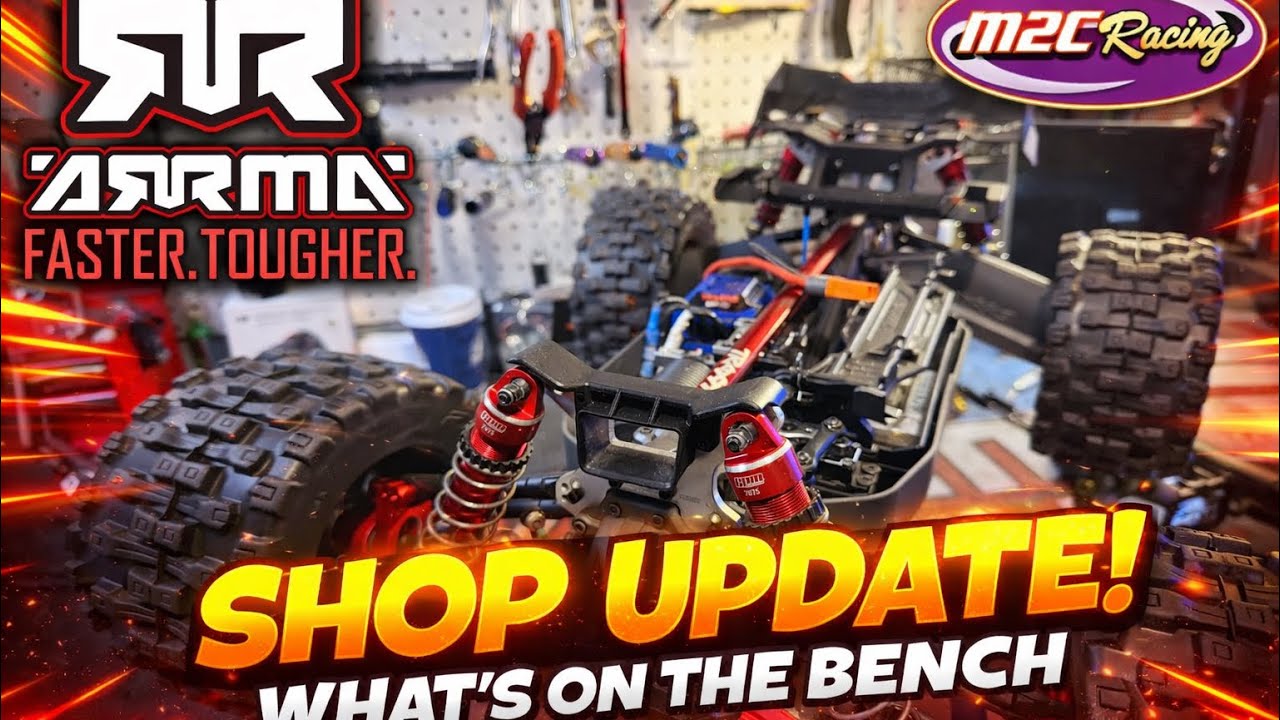 Shop update new Kraton 6s build & traxxas sledge. 