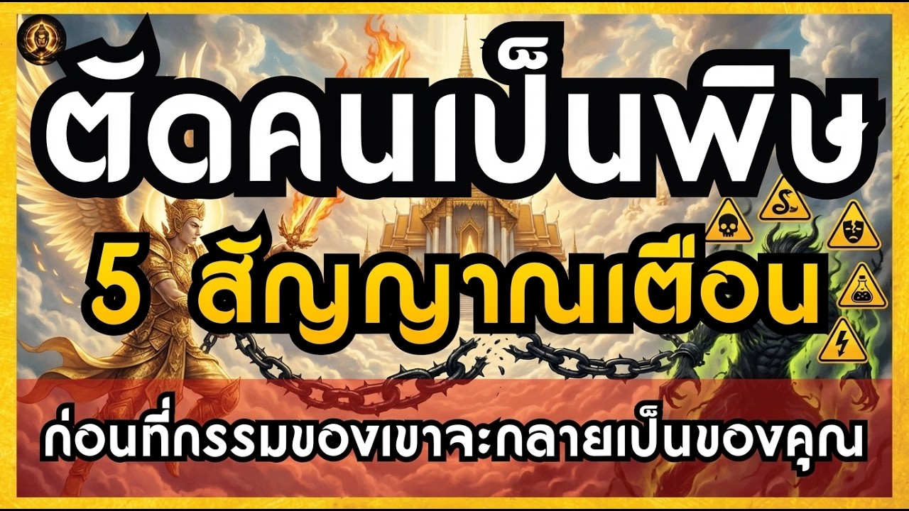ตัดคนเป็นพิษ 5 สัญญาณเตือน ก่อนที่กรรมของเขาจะกลายเป็นของคุณ | แสงแรกของวัน