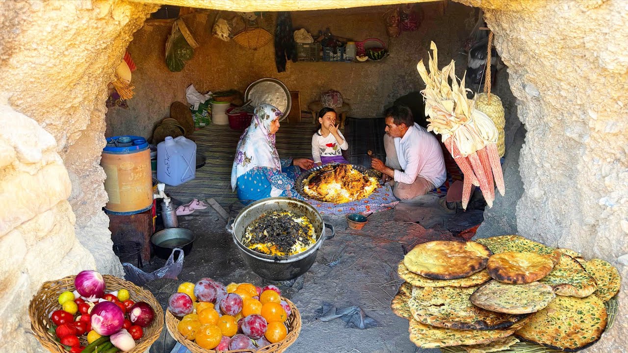 Iranian Life in the Deserted Cove Mountain: How to Make Briyani Chicken_Relaxing Life