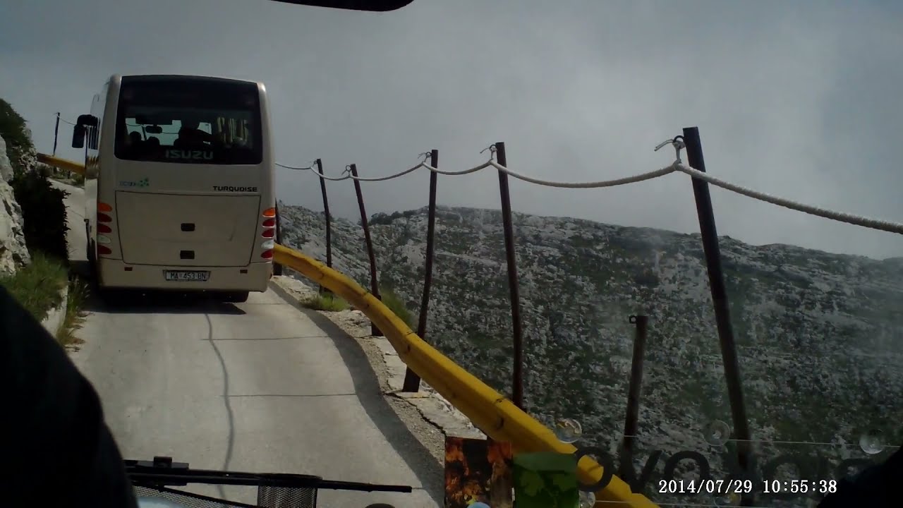 🇭🇷 | Najkrajšie autotrasy - cesta autobusom na Biokovo (Podgora - Sveti Jure), Chorvátsko, leto 2014