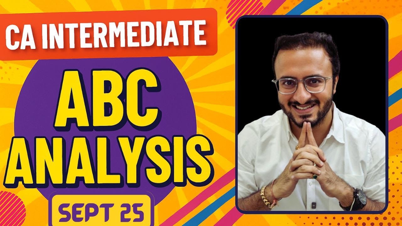 ABC ANALYSIS of Advanced Accounting by CA Tejas Suchak #cainter #tejassuchak #advancedaccounting
